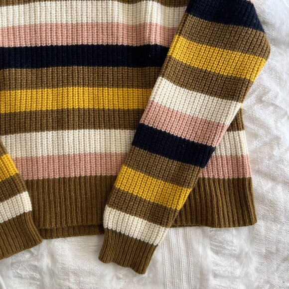 Madewell striped merino wool crewneck sweater - Picture 3 of 5